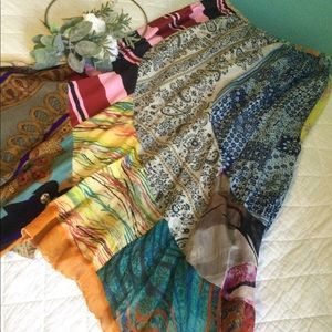 Silk Bohemian Gypsy Skirt